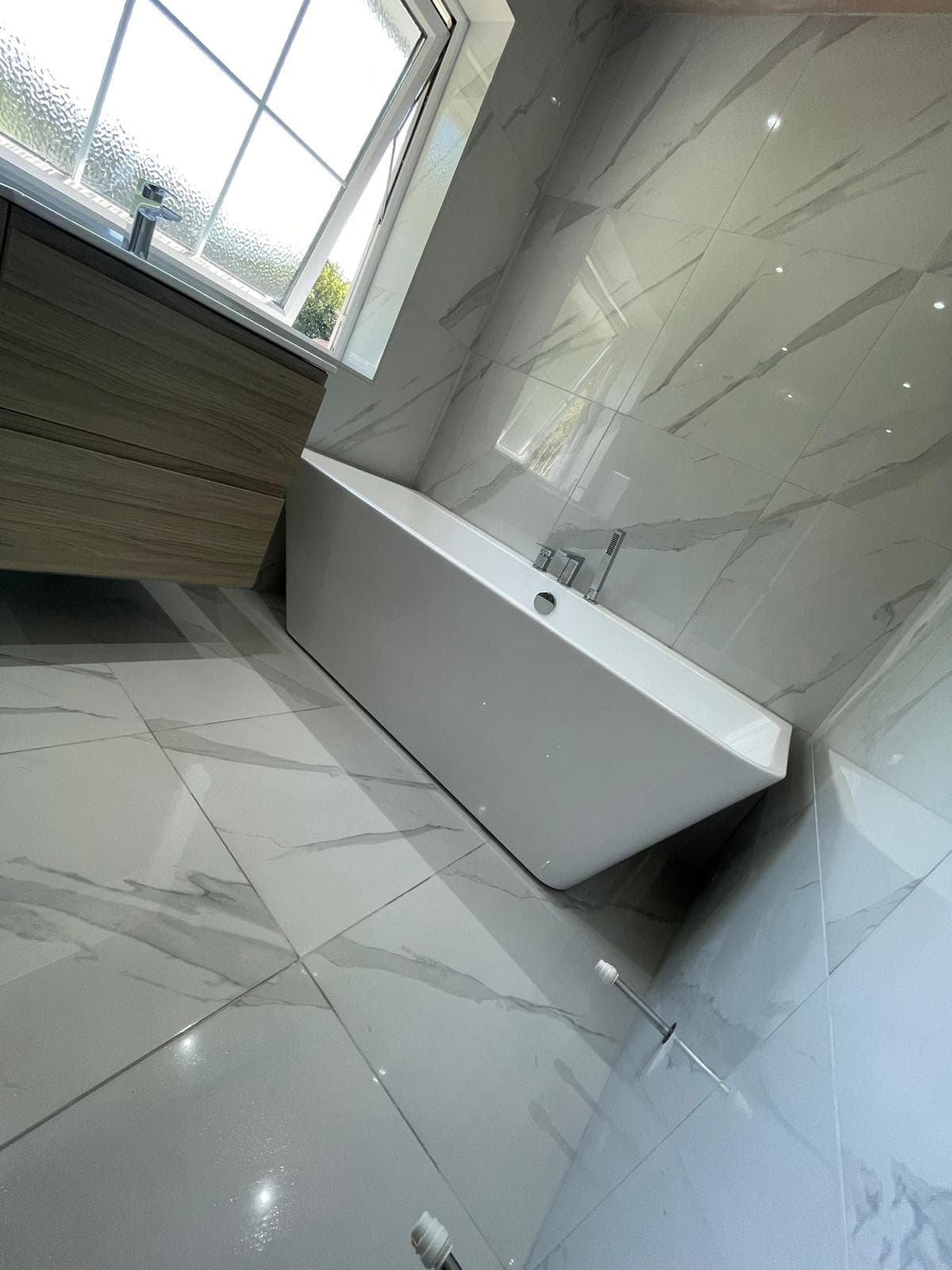 Professional bathroom fitting with modern sanitaryware