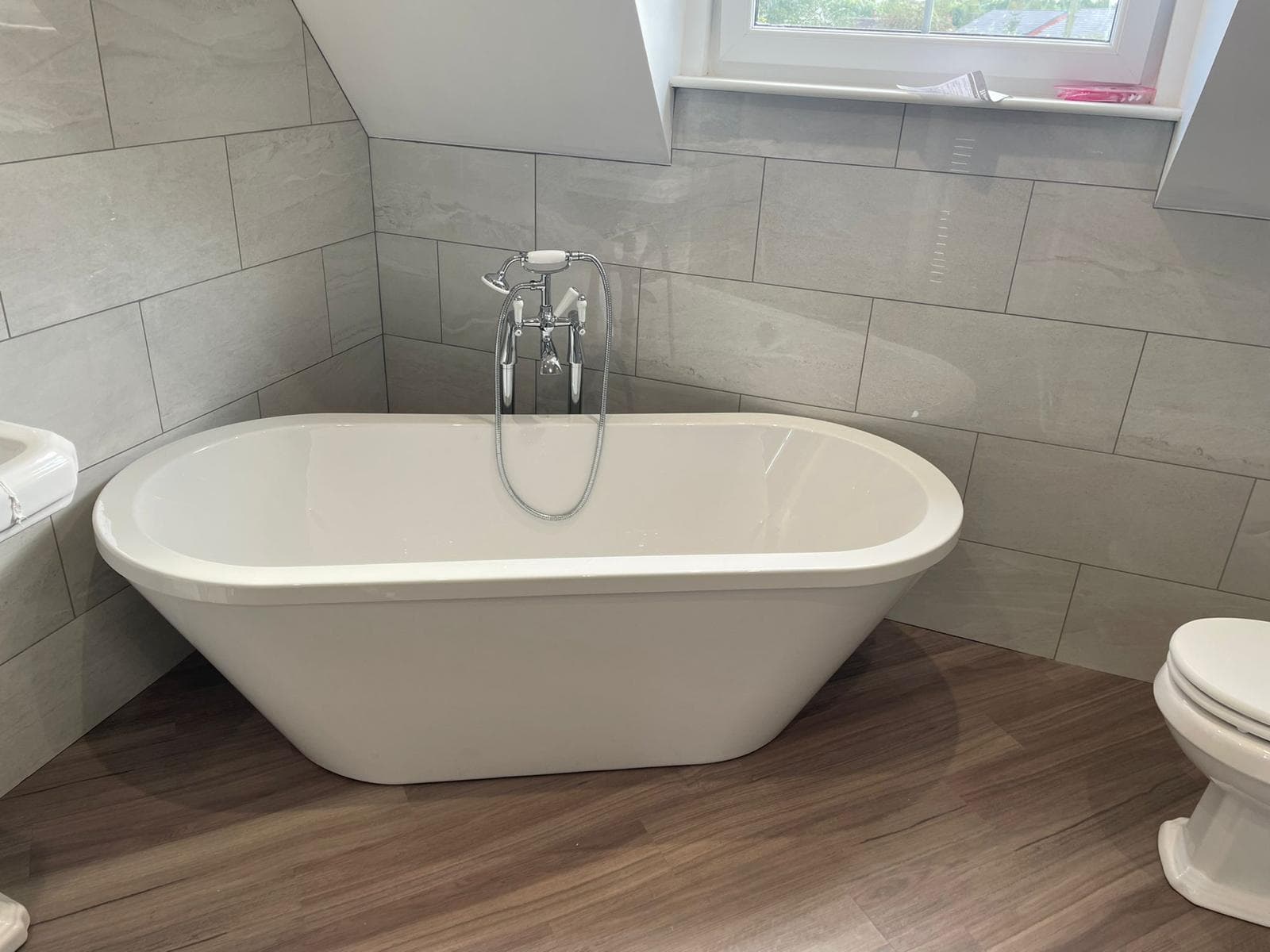 Contemporary bathroom refit with expert plumbing work